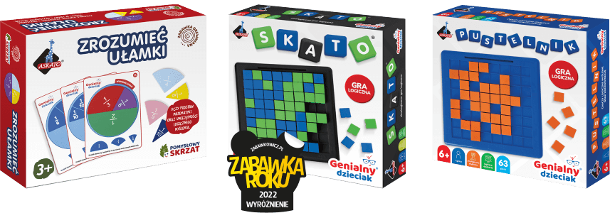 zabawka askato zrozumiec ulamki, pustelnik, skato